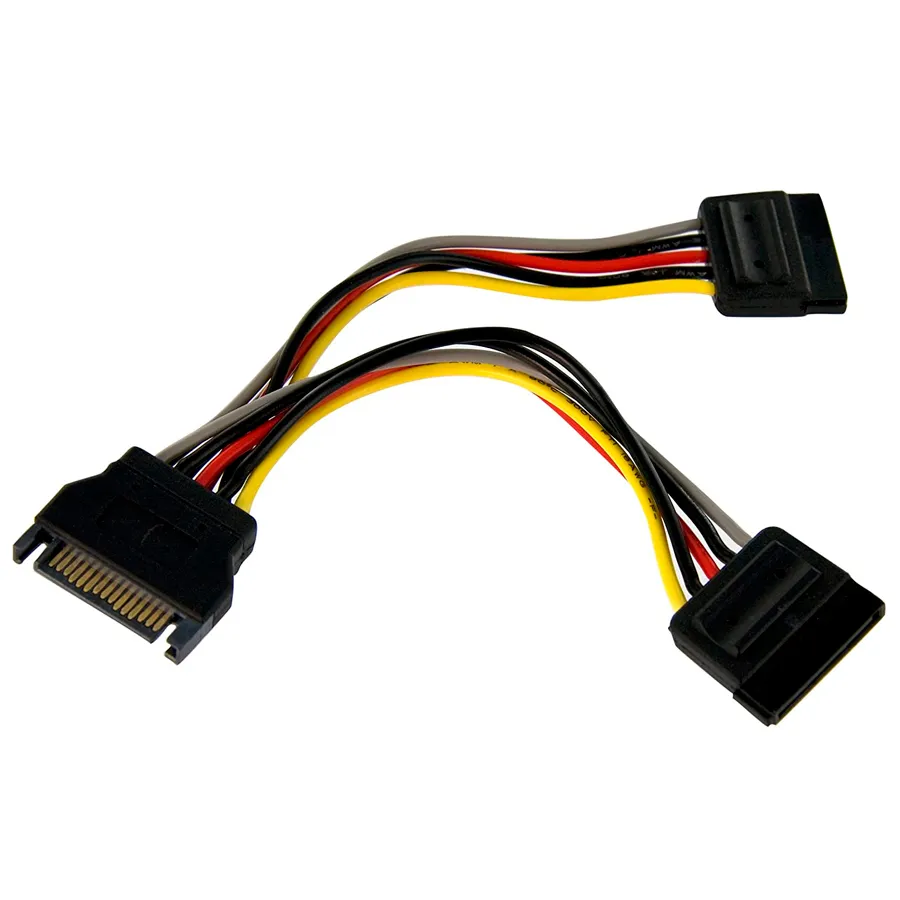CABLE GENÉRICO SATA MACHO A 2 HEMBRAS CORRIENTE, vista 3